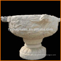 Stone carvings of large outdoor decorative flower pot